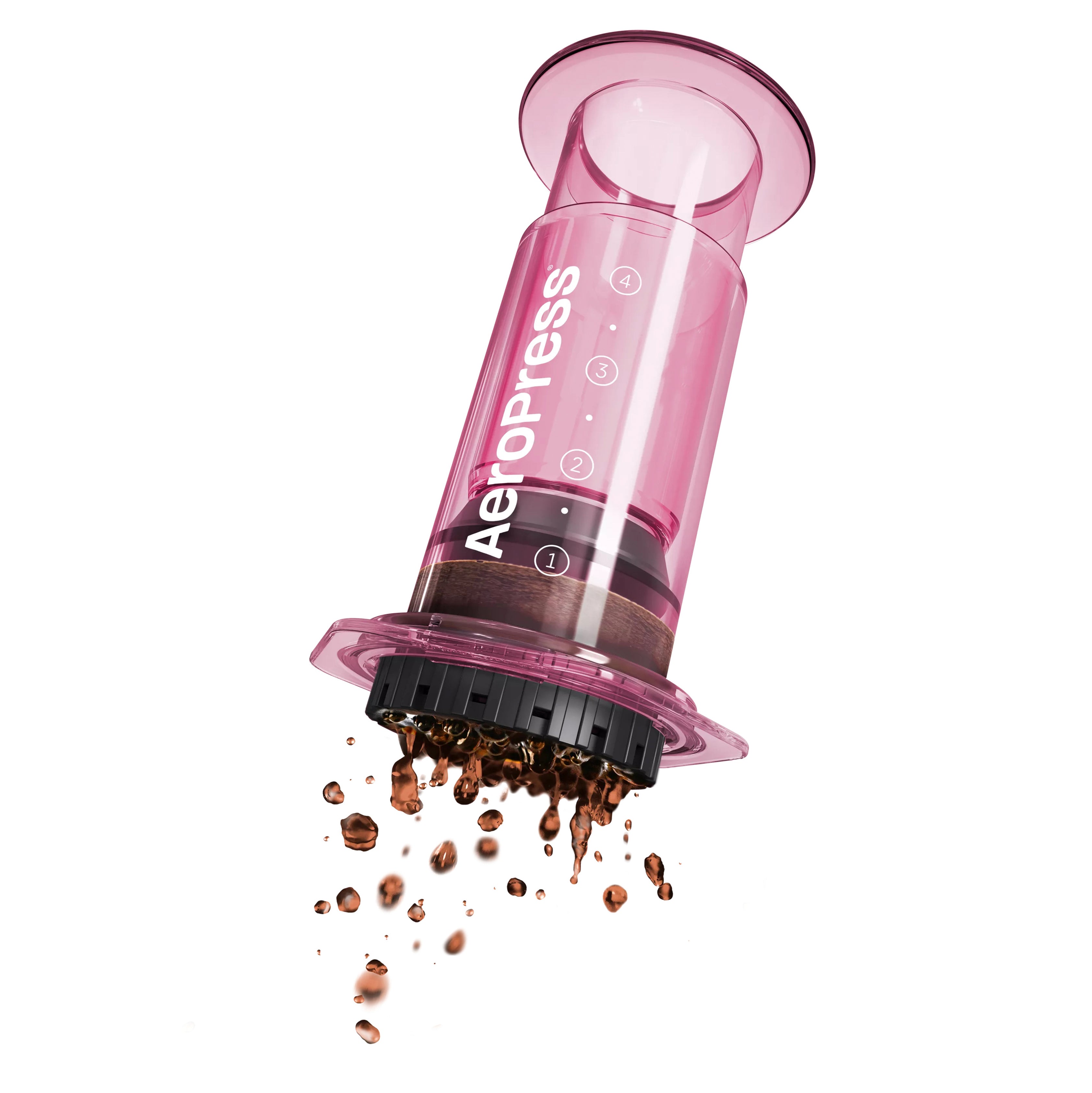 Aeropress® Coffee 1-4 cups Clear Pink