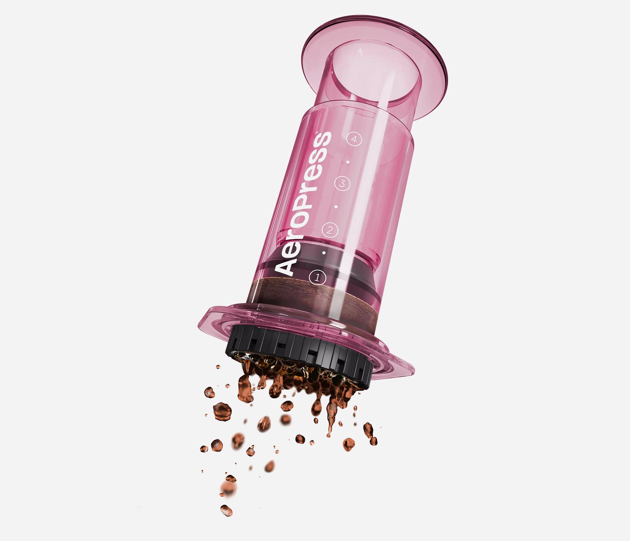 Aeropress® Coffee 1-4 cups Clear Pink