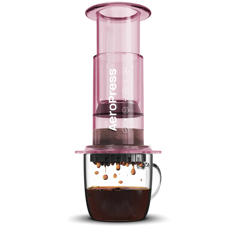 Aeropress® Coffee 1-4 cups Clear Pink
