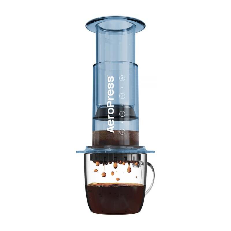 Aeropress® Coffee 1-4 cups Clear Blue