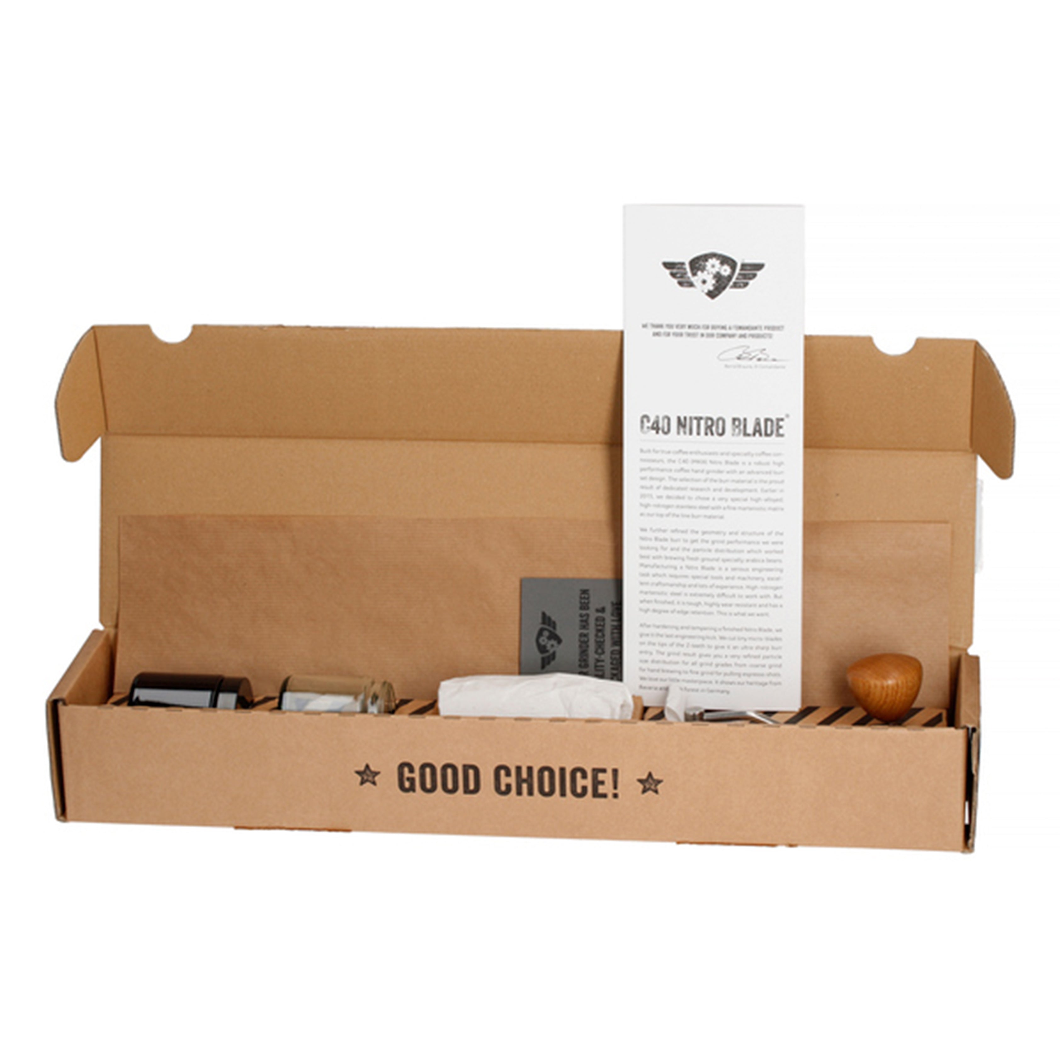 Comandante Hand Grinder C40 MK4 Nitro Blade Cobalt