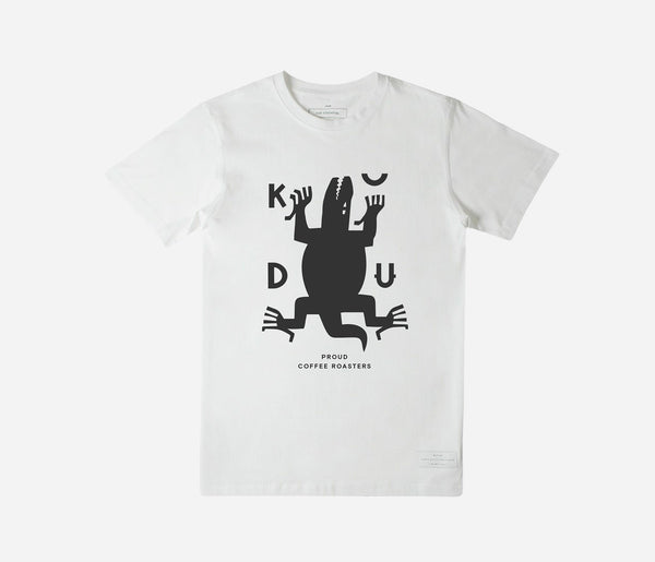 KUDU Coffee: White Crocodile T-shirt