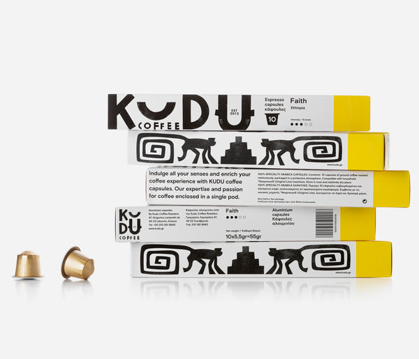 KUDU Coffee: Aluminum capsules