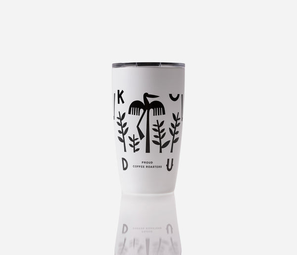 KUDU Coffee: MiiR Kudu Tumbler - White -  Slide Lid 8oz / 240ml