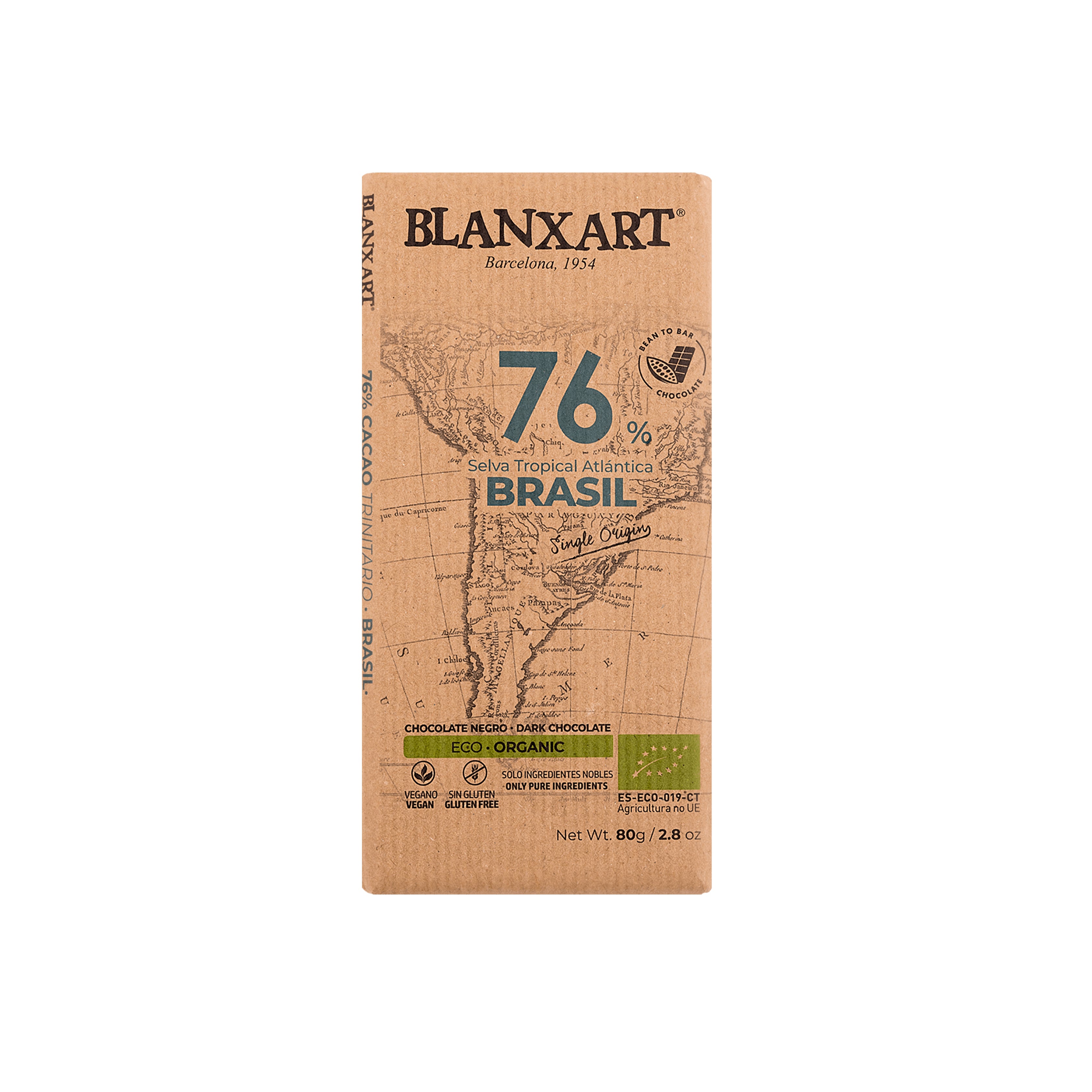 Blanxart Brazil 76% Eco 80 gr