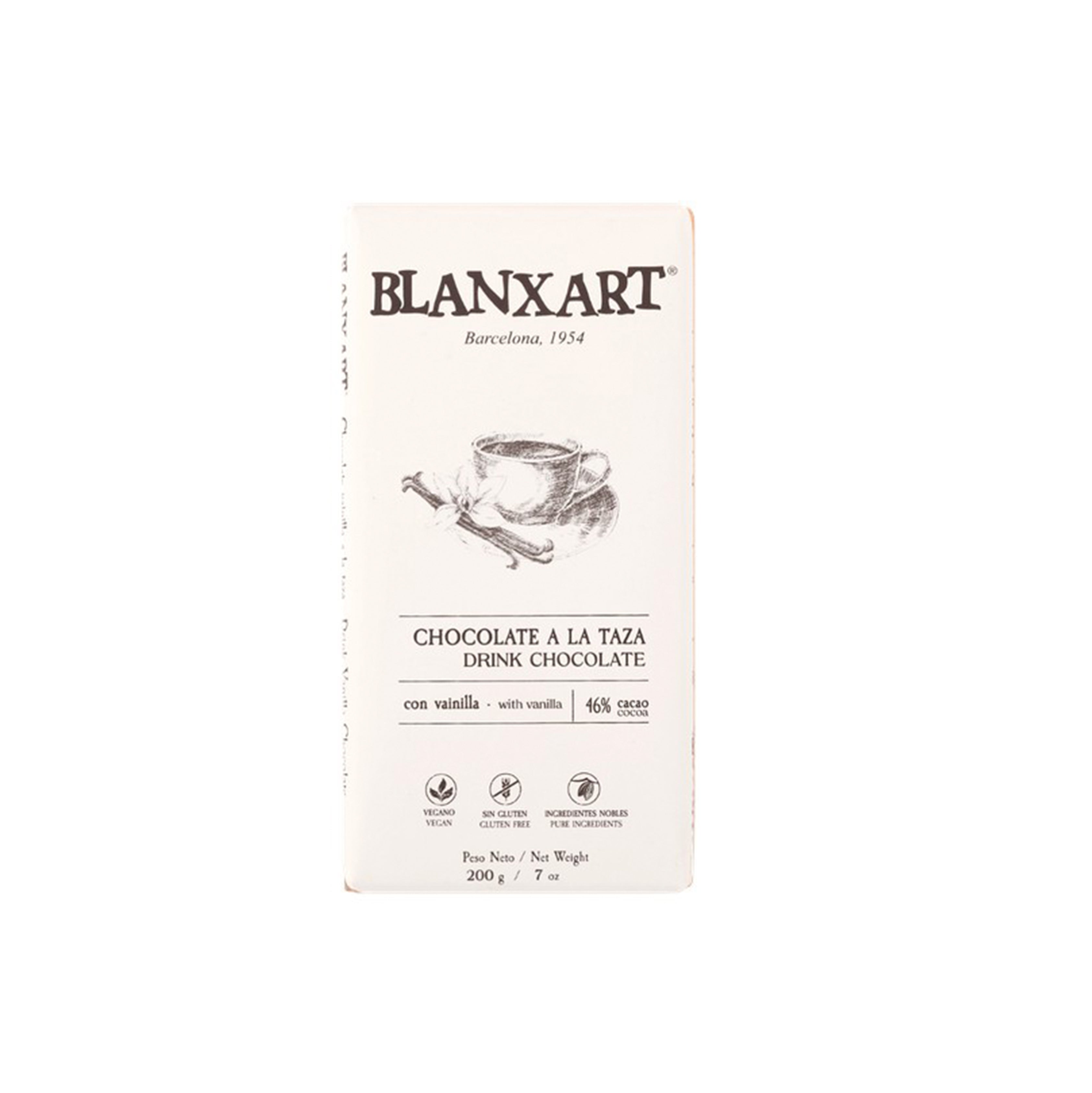 Blanxart Taza Vanilla 200 gr